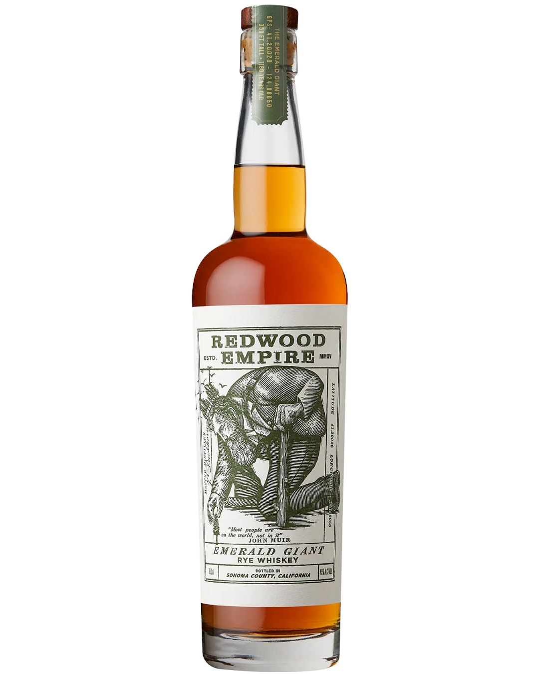 Redwood Empire Emerald Giant Rye Whiskey